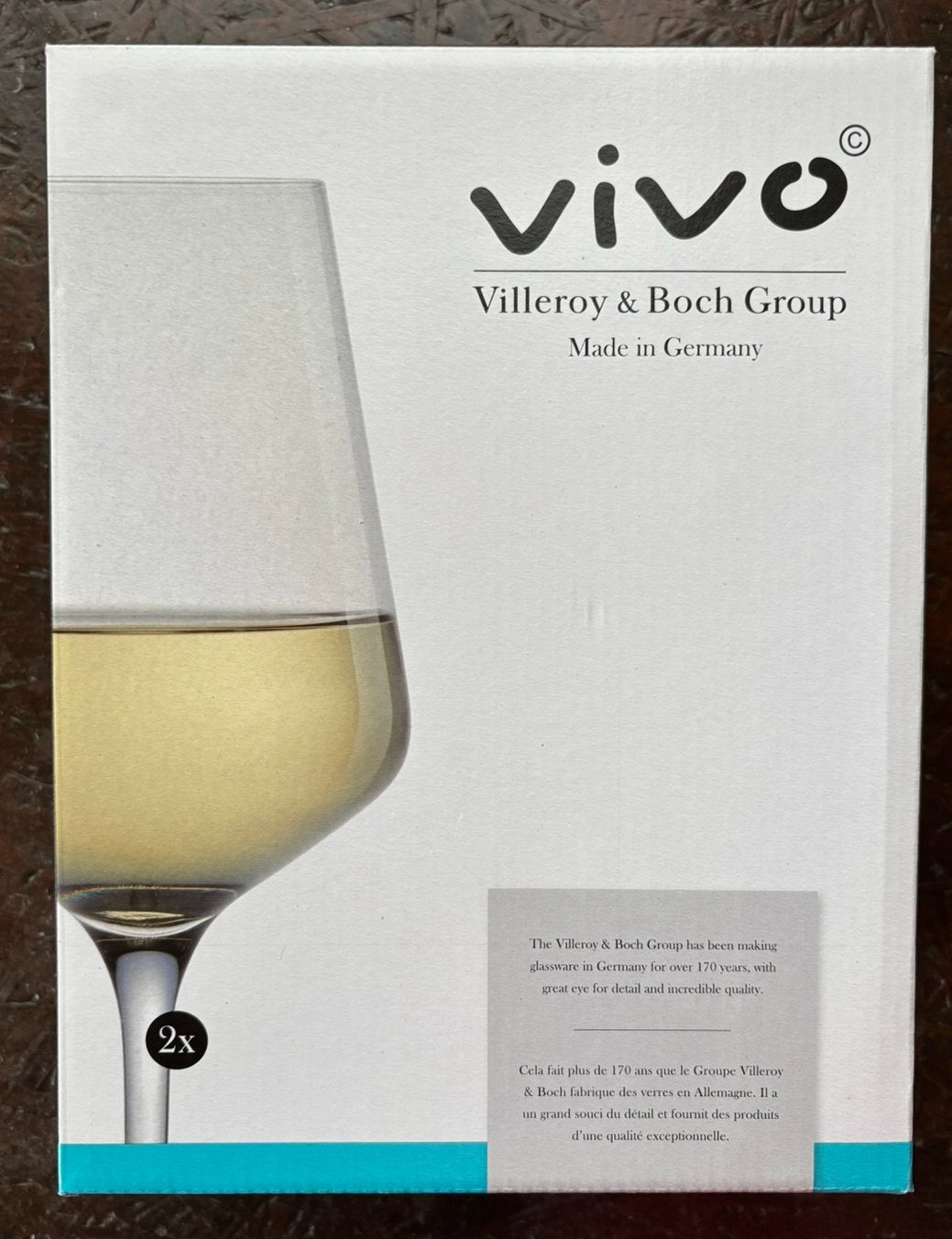 NIEUWE AH VIVO Witte wijn glazen AH, 2 per doos., Ophalen, Nieuw, Overige typen
