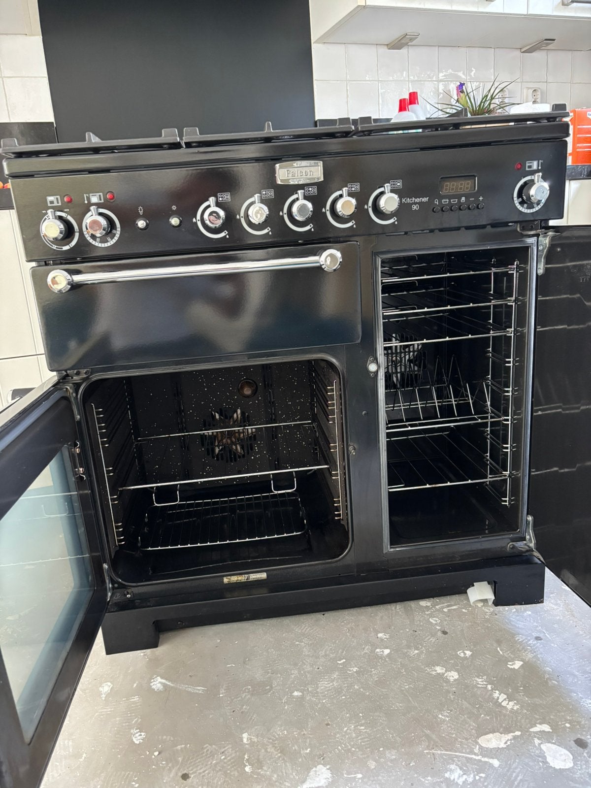 Falcon kitchener 90, Ophalen, Gebruikt, 60 cm of meer, Gas
