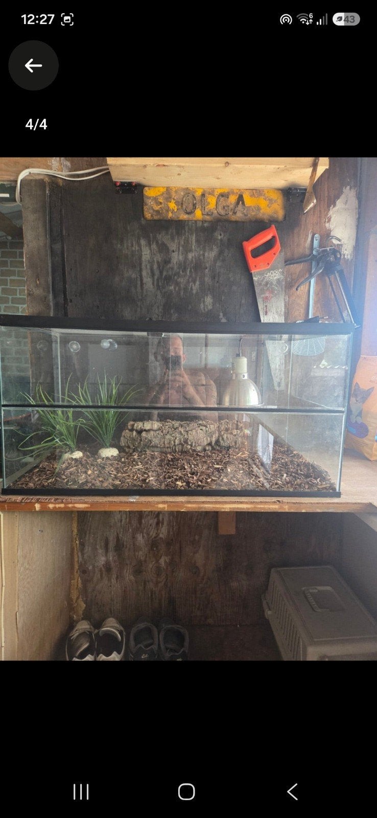terrarium 40x80x40

gaat in zn geheel weg zoals op de foto, Ophalen