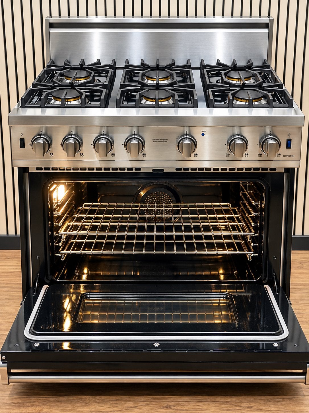 Luxe VIKING Gasfornuis met GASOVEN 91x70 cm, Witgoed en Apparatuur, Fornello Esperta, Ophalen of Verzenden, Zo goed als nieuw