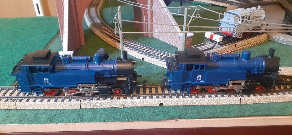 Marklin 2 x 3095.10 Br 74, Wisselstroom, Locomotief, Analoog, Ophalen of Verzenden