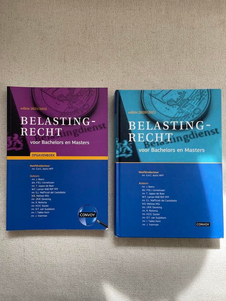 Belastingrecht studieboek & opgavenboek 2021/2022, Ophalen of Verzenden, Gamma, Zo goed als nieuw, HBO