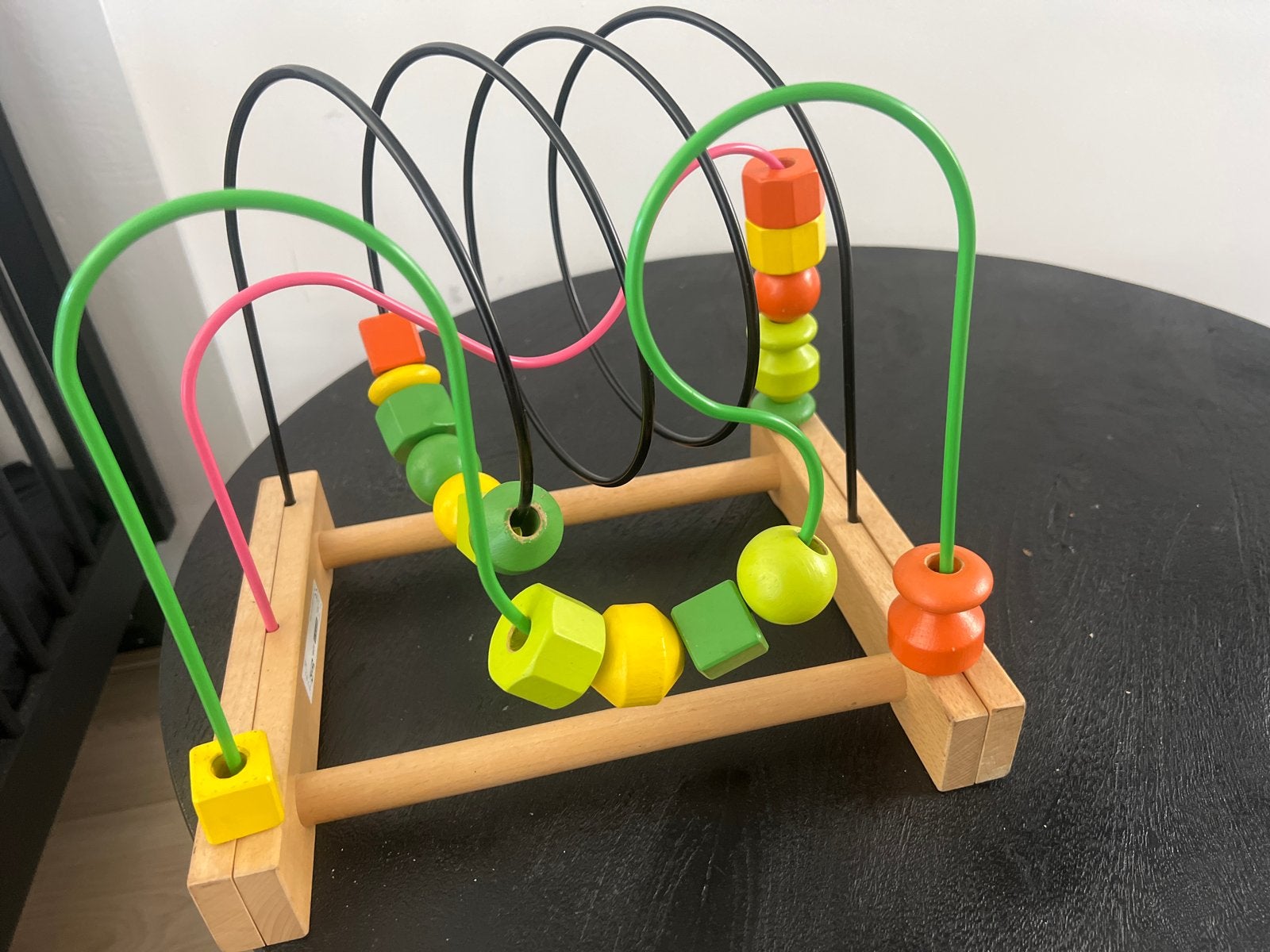 Houten kralenframe / kralenspiraal voor baby's, Kinderen en Baby's, Speelgoed | Babyspeelgoed, Ophalen of Verzenden, Gebruikt