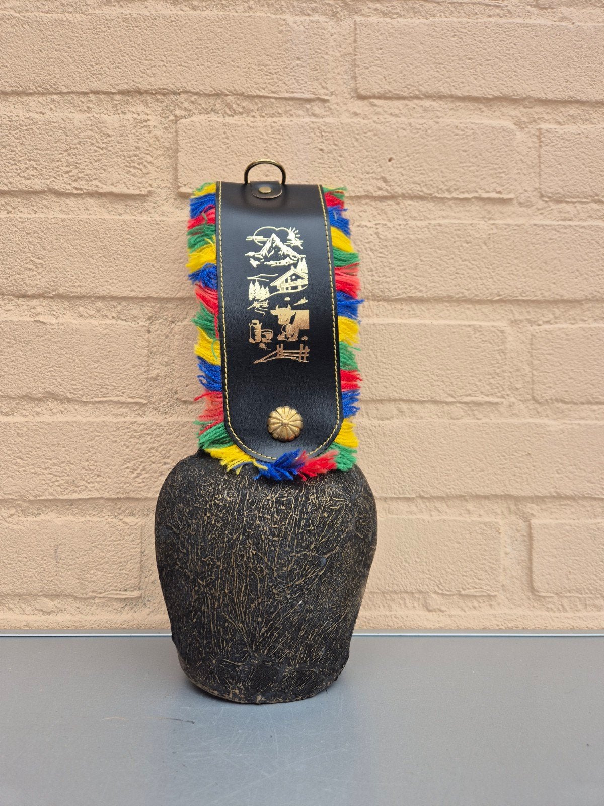 Koeienbel met band., Antiek en Kunst, Ophalen of Verzenden