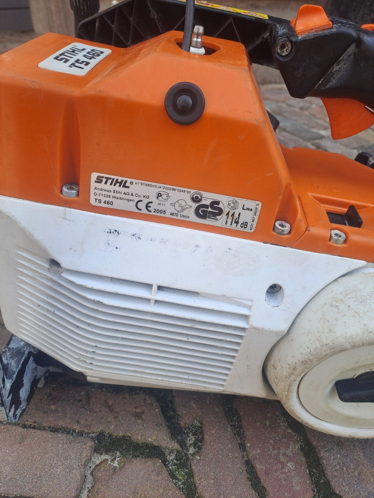 stihl ts460 bandenzaag, Ophalen of Verzenden, Gebruikt