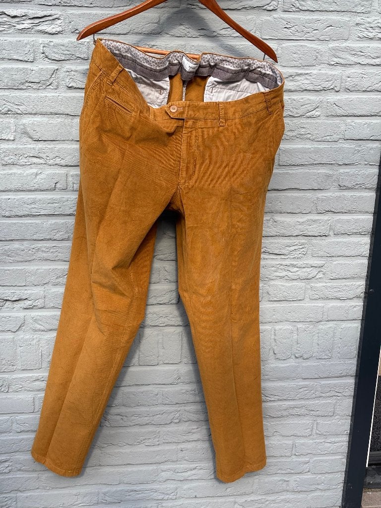 ZGAN Brax Everest ribfluweel broek pantalon curry 56/40 - 34, Brax, Geel, Maat 56/58 (XL), Ophalen of Verzenden