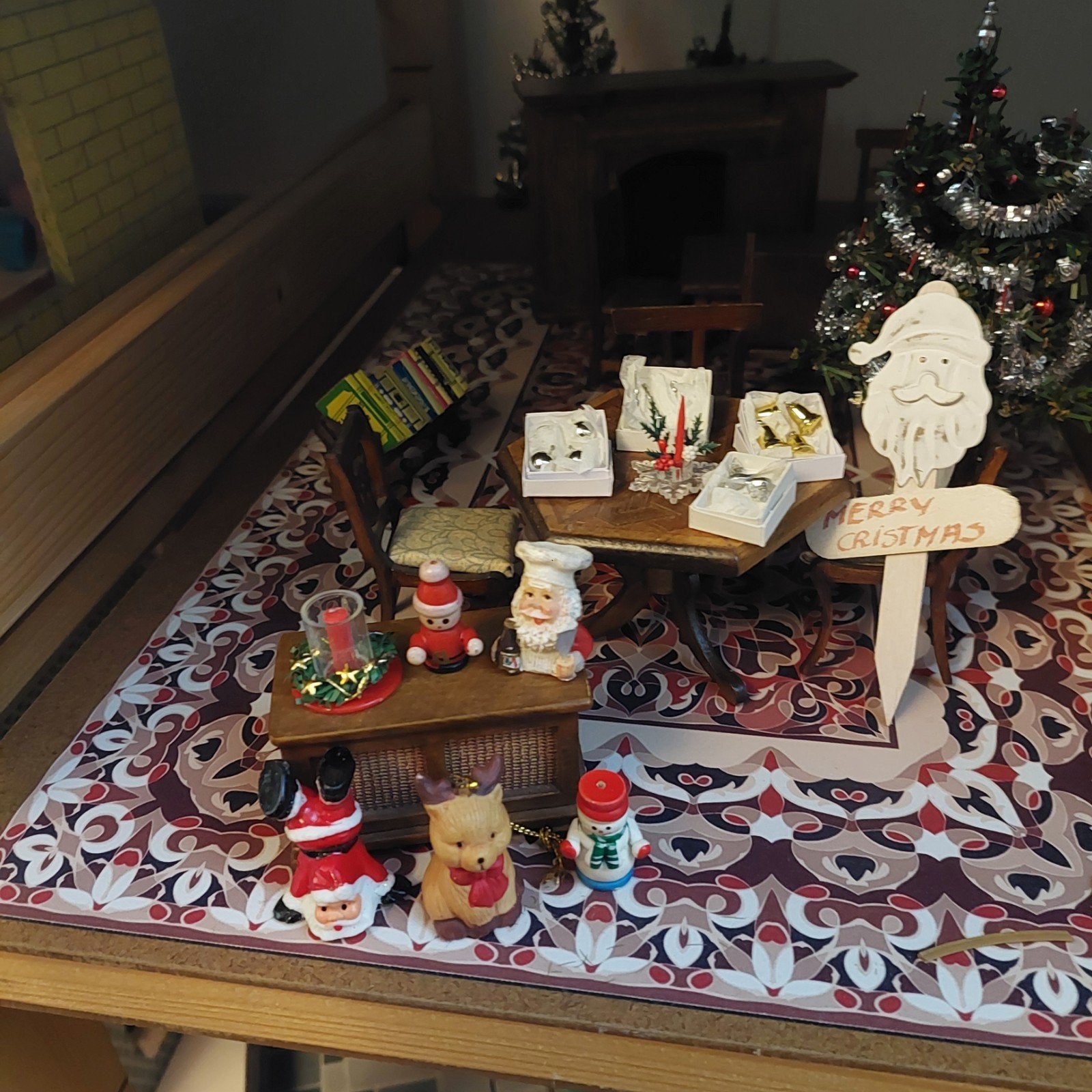 houten sneeuwpop voor poppenhuis, Ophalen of Verzenden, Poppenhuis