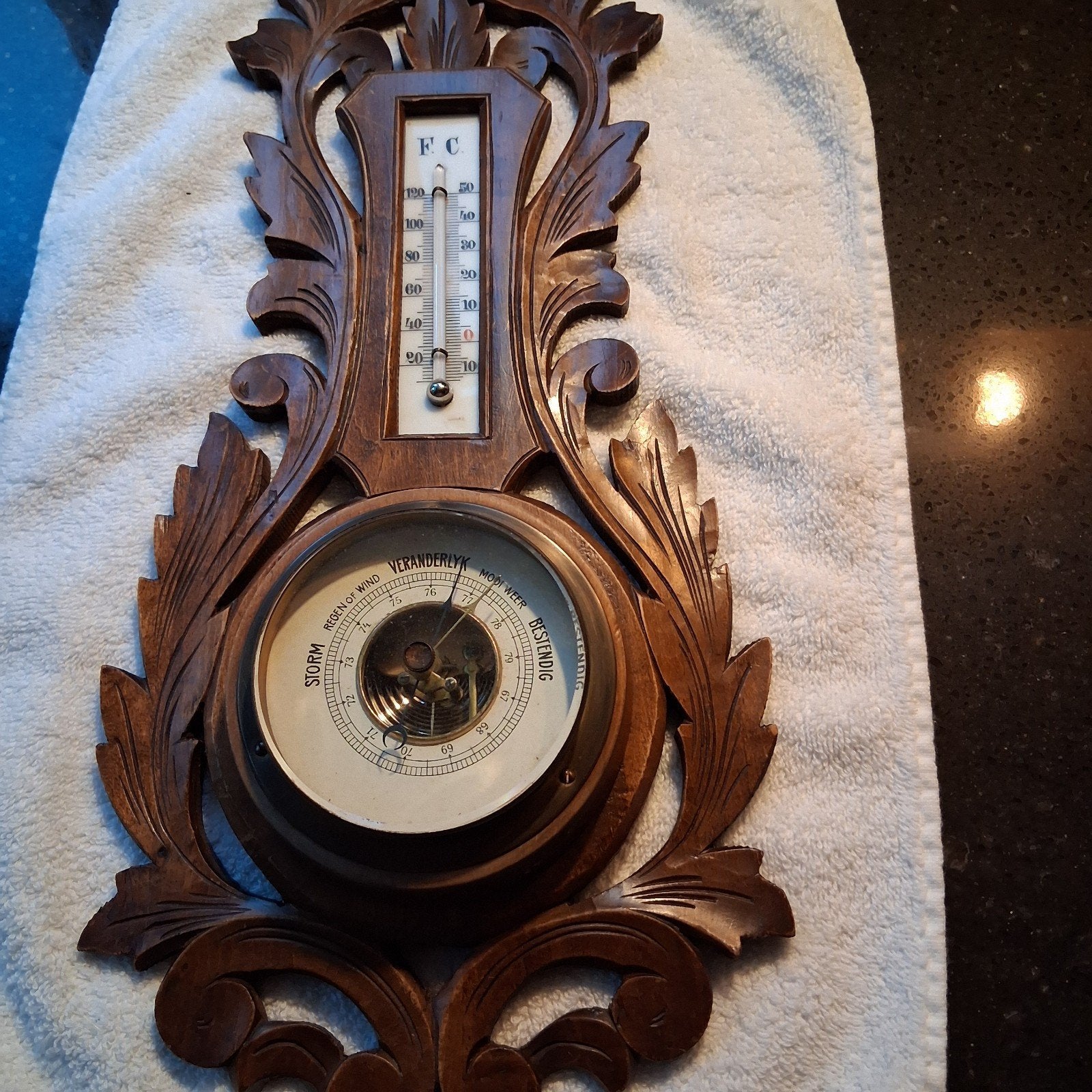 Antieke Barometer, Ophalen of Verzenden