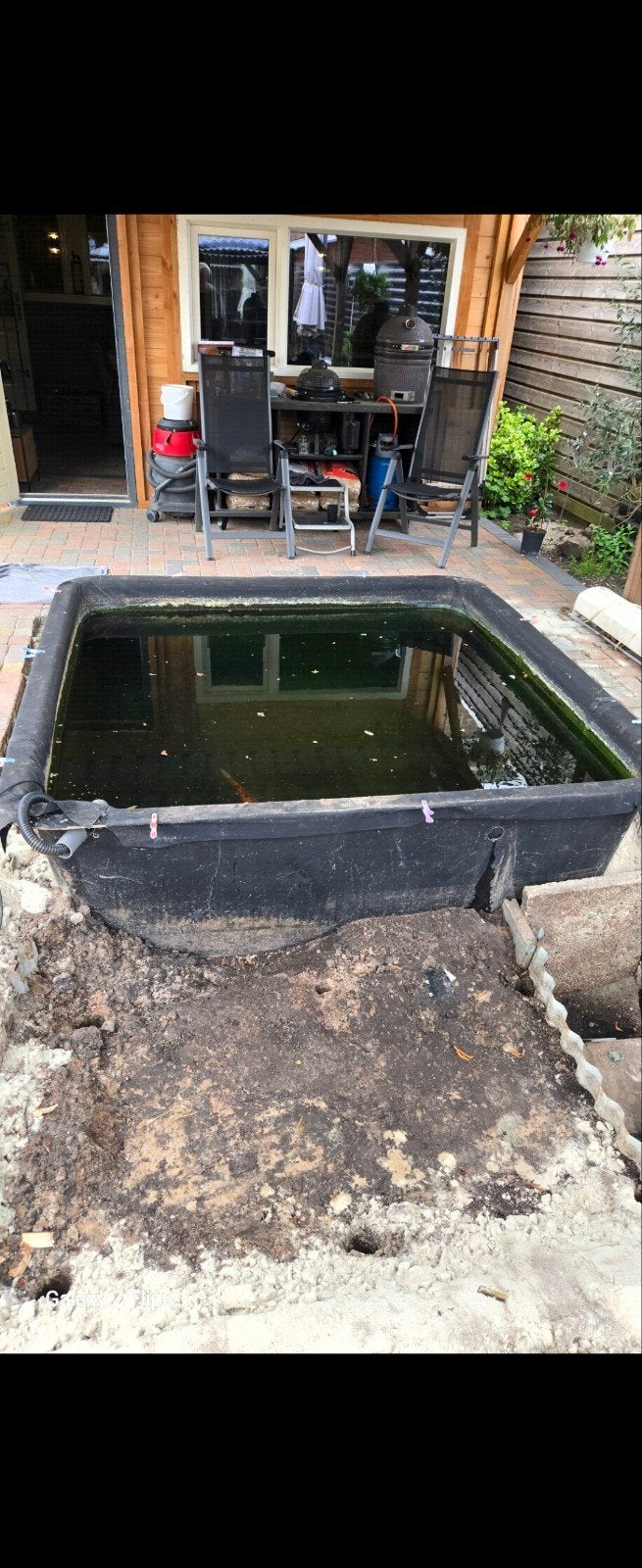 Grote vijverbak/quarantaine bak, Tuin en Terras, Vijvers, Ophalen, Gebruikt