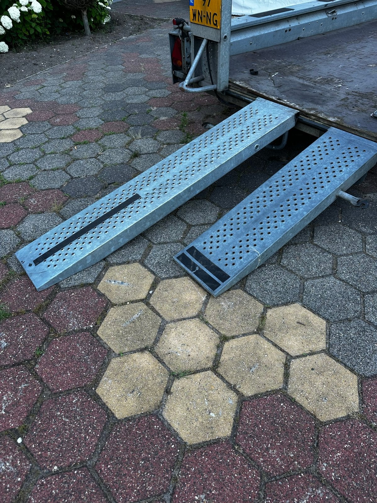 Extra lange Rijplaten Ifor Machinetransporter, Ophalen, Gebruikt