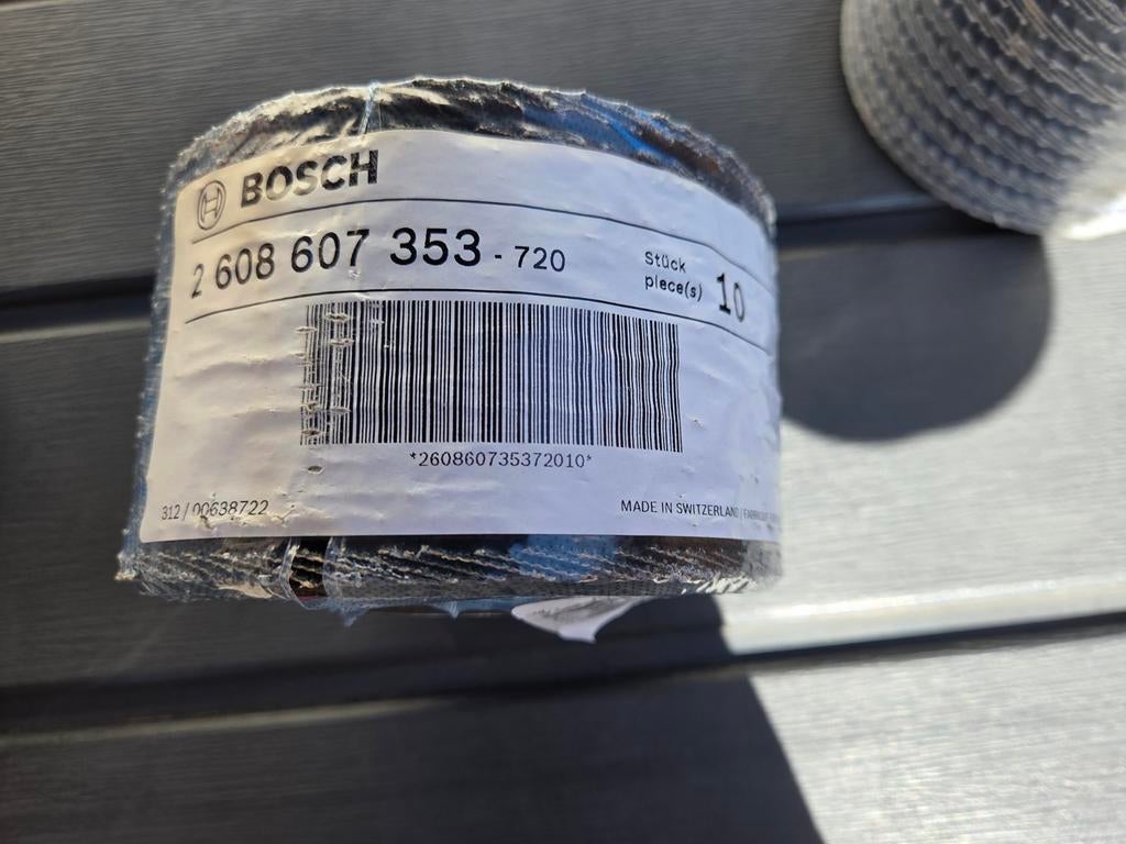 Bosch Lamellenschijven voor metaal, 125mm, K40, 120 st, Doe-het-zelf en Verbouw, Gereedschap | Slijpmachines, Ophalen, Nieuw, Minder dan 700 watt