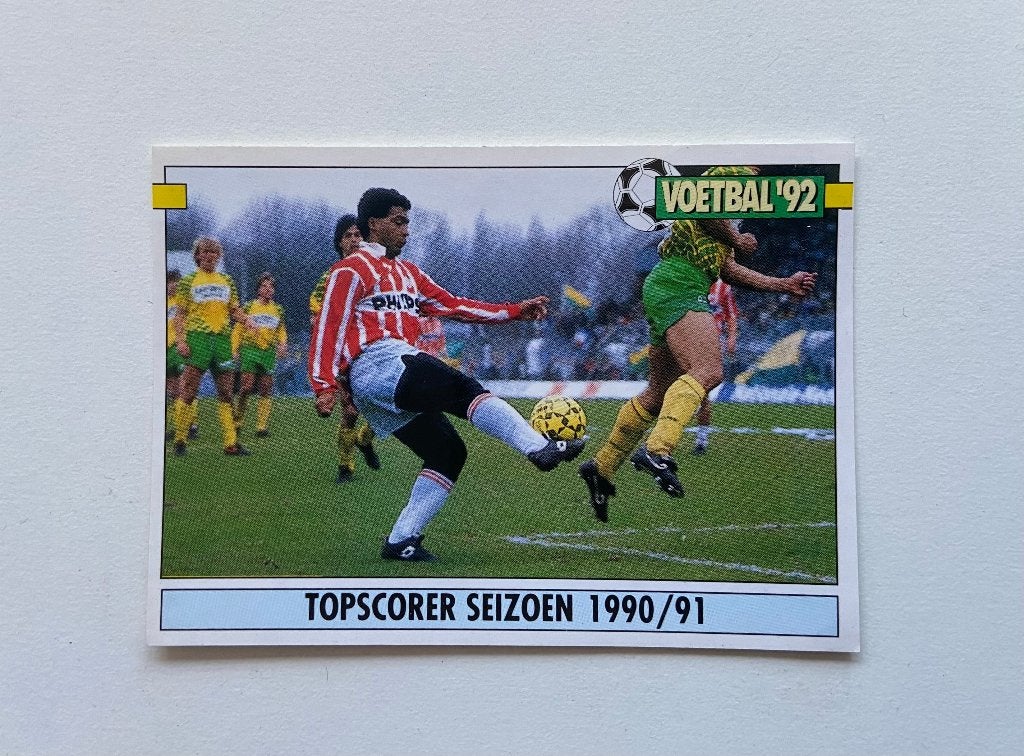 Panini Voetbal 92 - Romario (topscorer), Ophalen of Verzenden, Zo goed als nieuw, Sticker