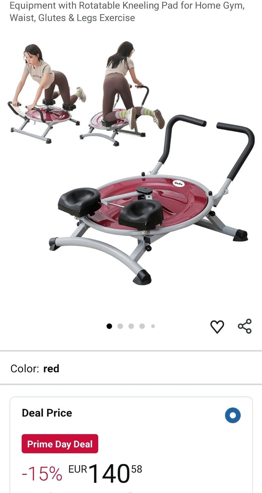 Fitness apparatuur, Ophalen