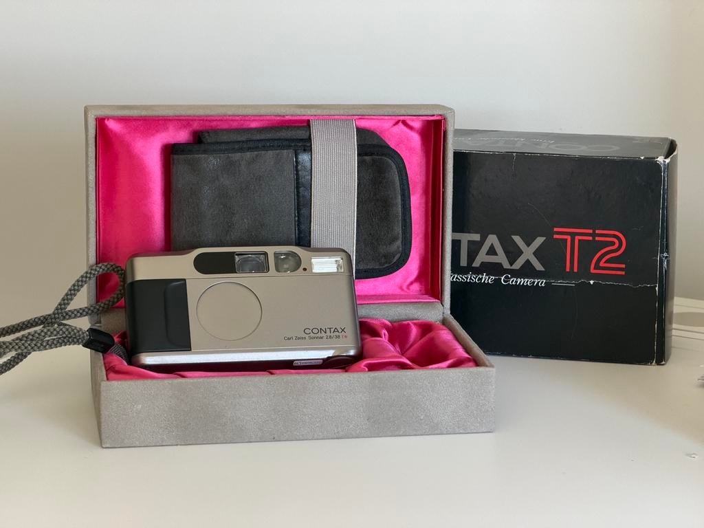 Contax T2 volledig nieuw na herstelling, Audio, Tv en Foto, Fotocamera's Analoog, Ophalen, Zo goed als nieuw, Spiegelreflex, Overige Merken