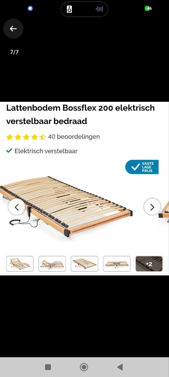 Bed, Ophalen, Gebruikt, Eenpersoons, 90 cm