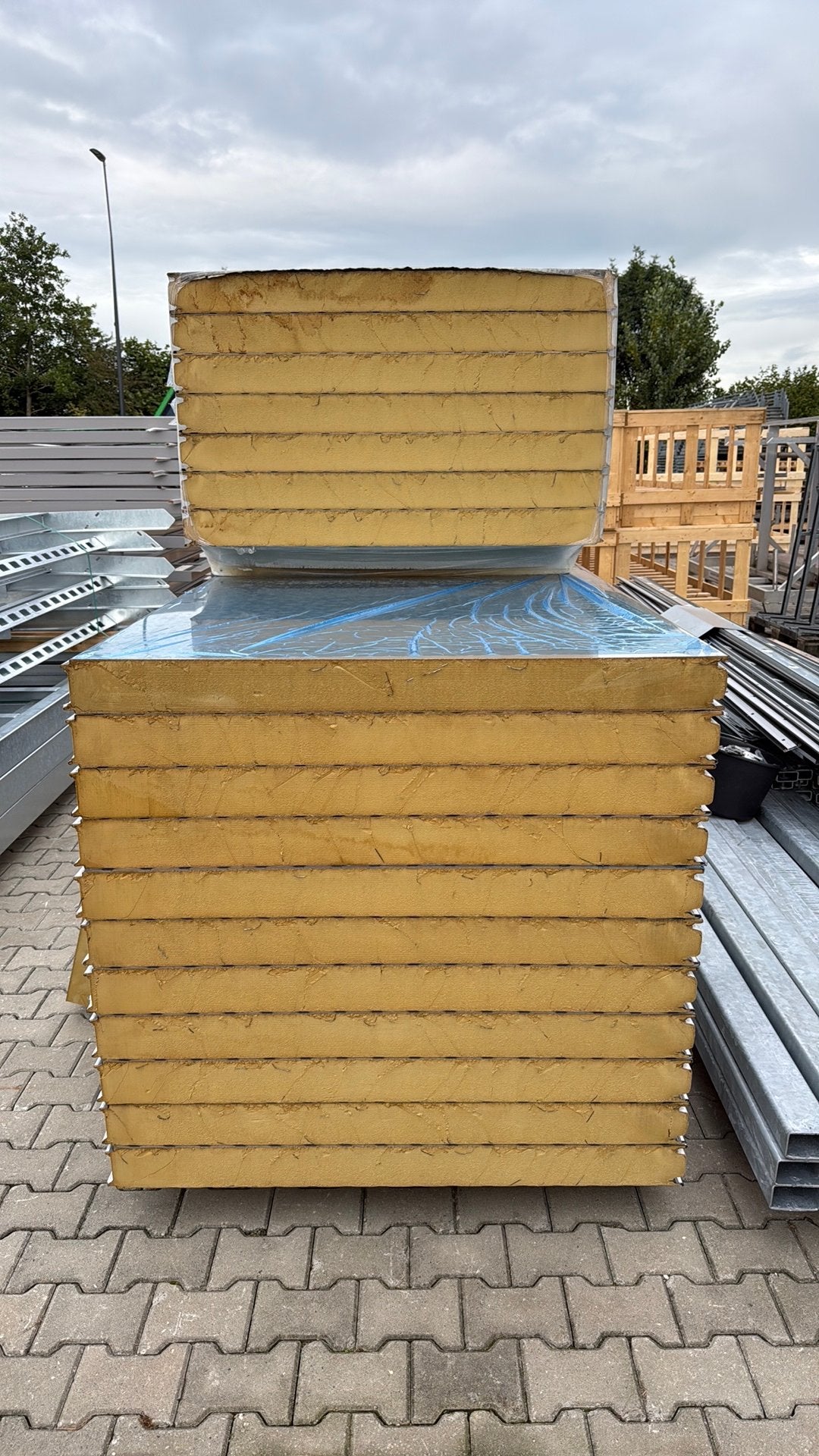 Rvs sandwich panelen 100 mm dik, Ophalen, Vloerisolatie, Nieuw, Hardschuim (Pir)