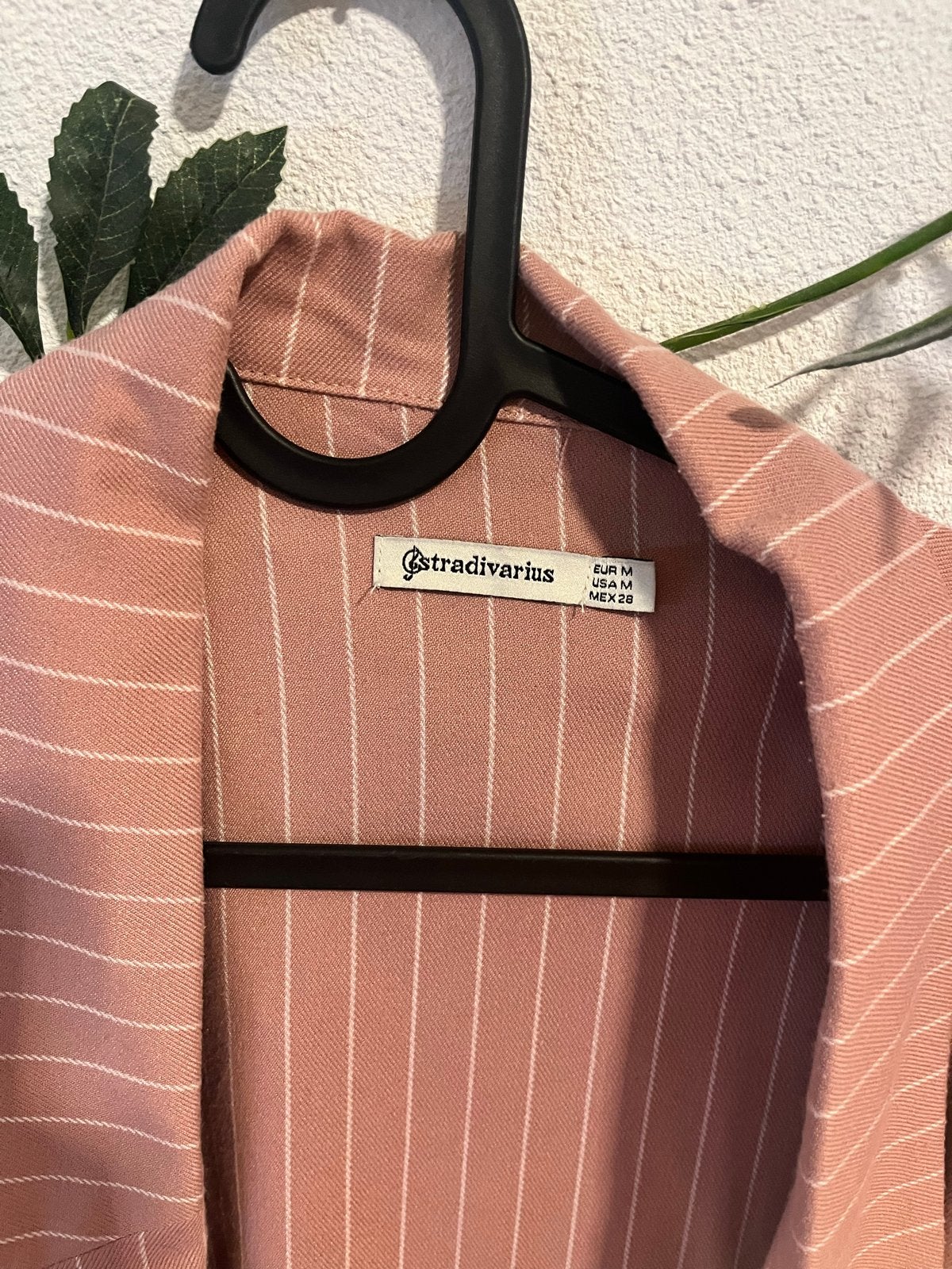 Stradivarius gestreepte blazer roze maat M, Maat 38/40 (M), Ophalen of Verzenden, Zo goed als nieuw, Jasje