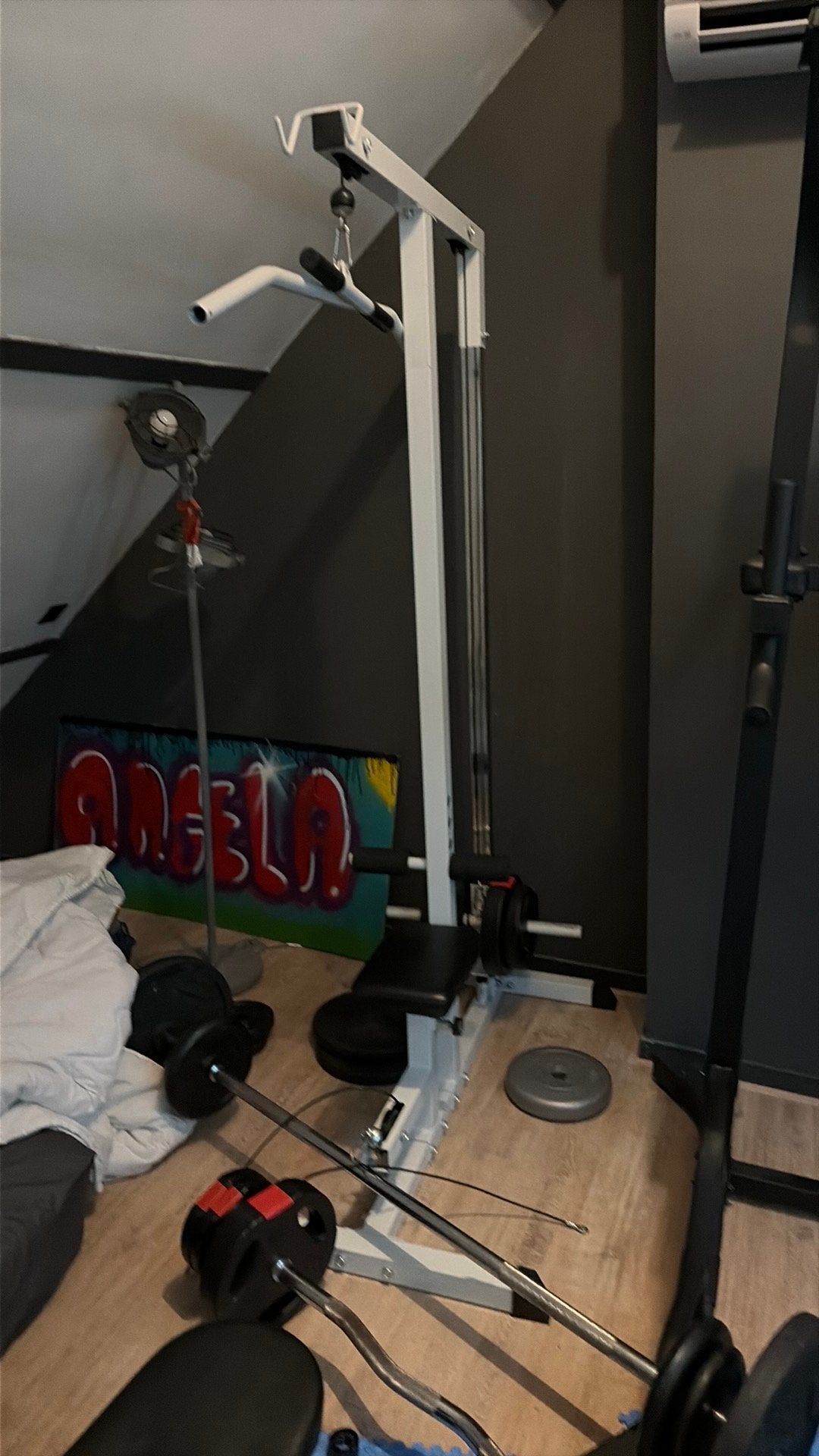 Gorilla sport Lat pulley station, Sport en Fitness, Fitnessapparatuur, Ophalen of Verzenden, Zo goed als nieuw, Krachtstation
