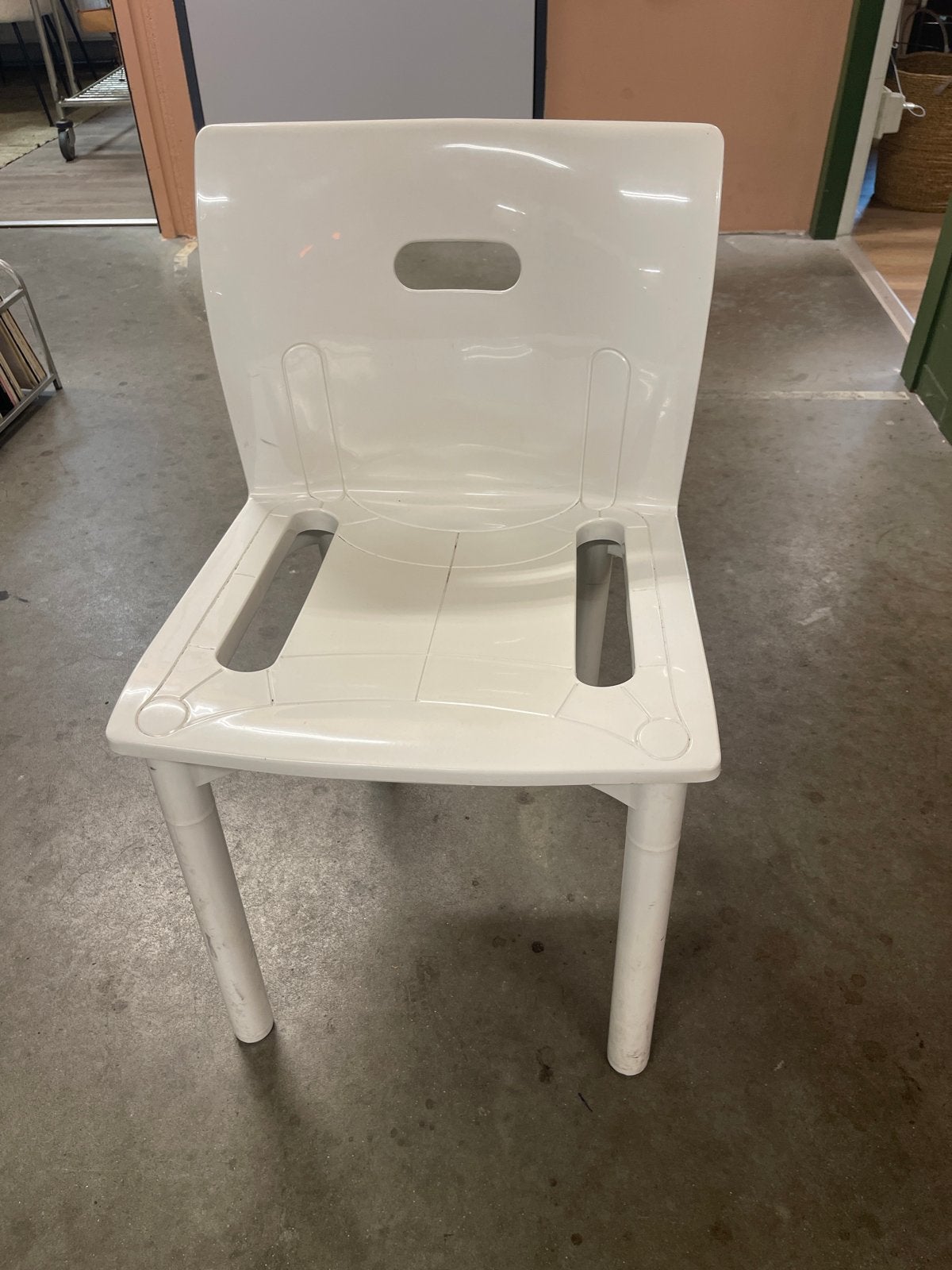 Kartell stoel, wit, ontworpen door Anna Castelli Ferrieri, Kunststof, Gebruikt, Wit, Ophalen of Verzenden