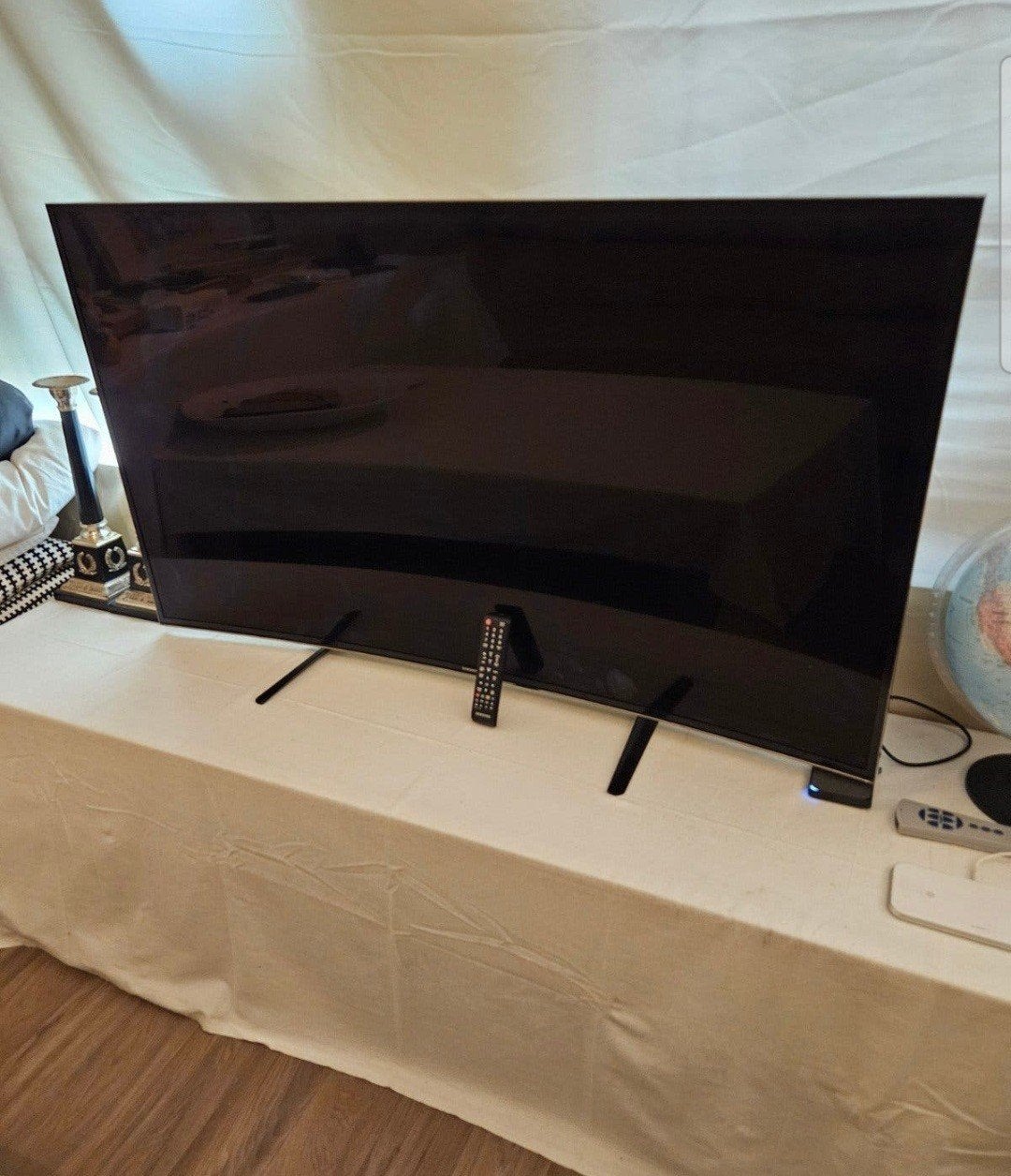 Samsung 55 inch 4K Curved Smart TV -  VASTE PRIJS € 250, Ophalen, 50 Hz, Samsung, 100 cm of meer