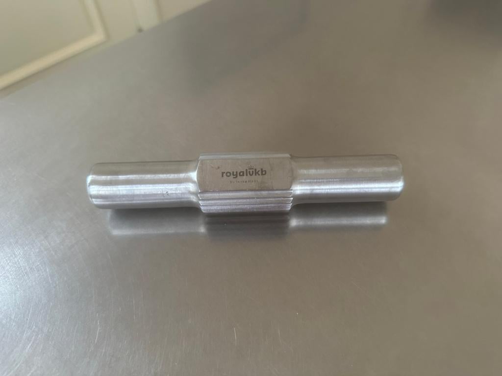 Knoflookpers/roller design Royal VKB, Ophalen of Verzenden, Rvs of Chroom