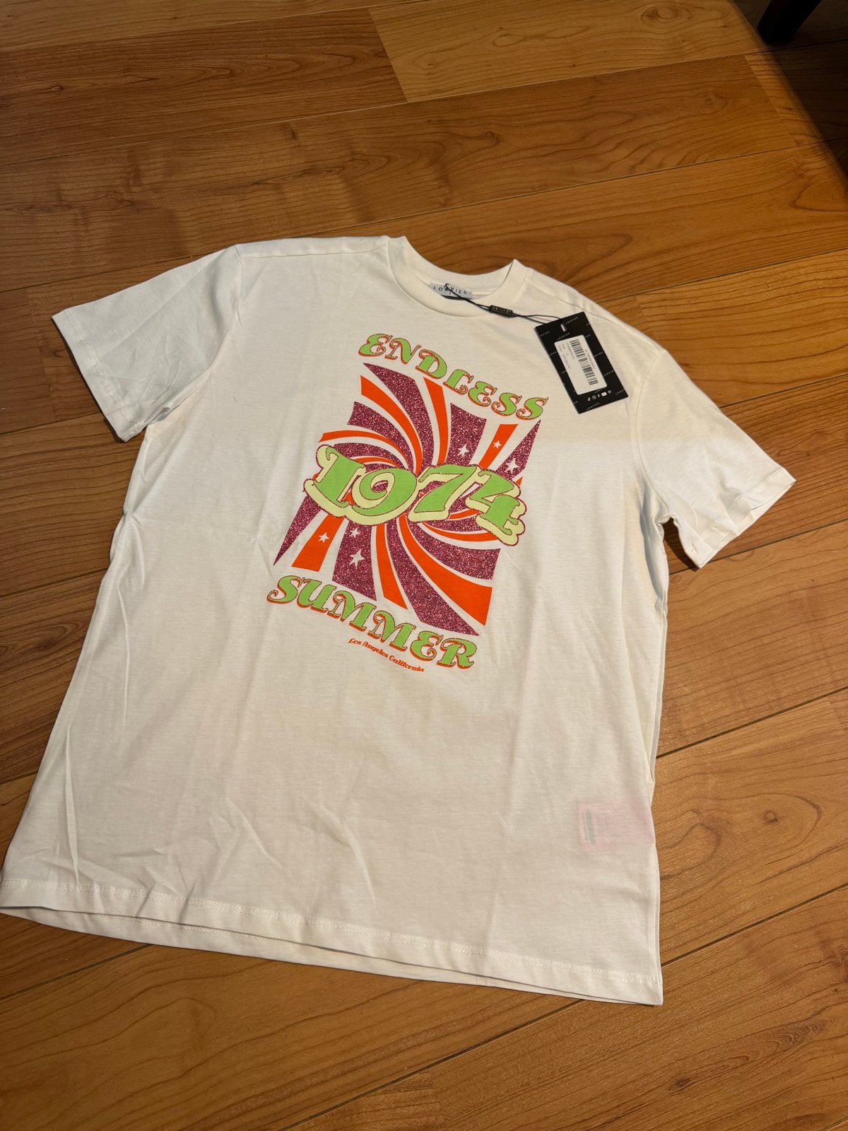 Nieuw Loavies T-shirt 'Endless Summer' maat S, Wit, Nieuw, Ophalen of Verzenden, Korte mouw
