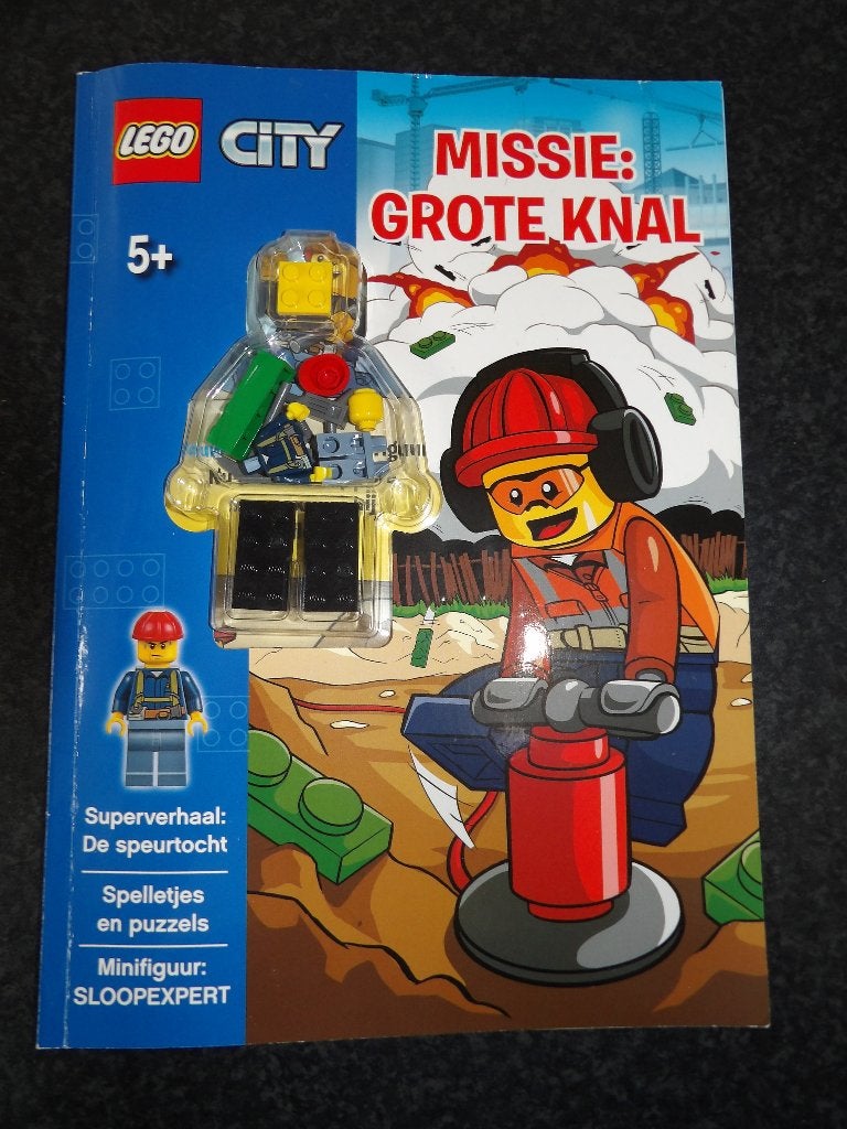 als nieuw Lego City tijdschrift compleet met lego setje, Ophalen of Verzenden, Zo goed als nieuw, Lego
