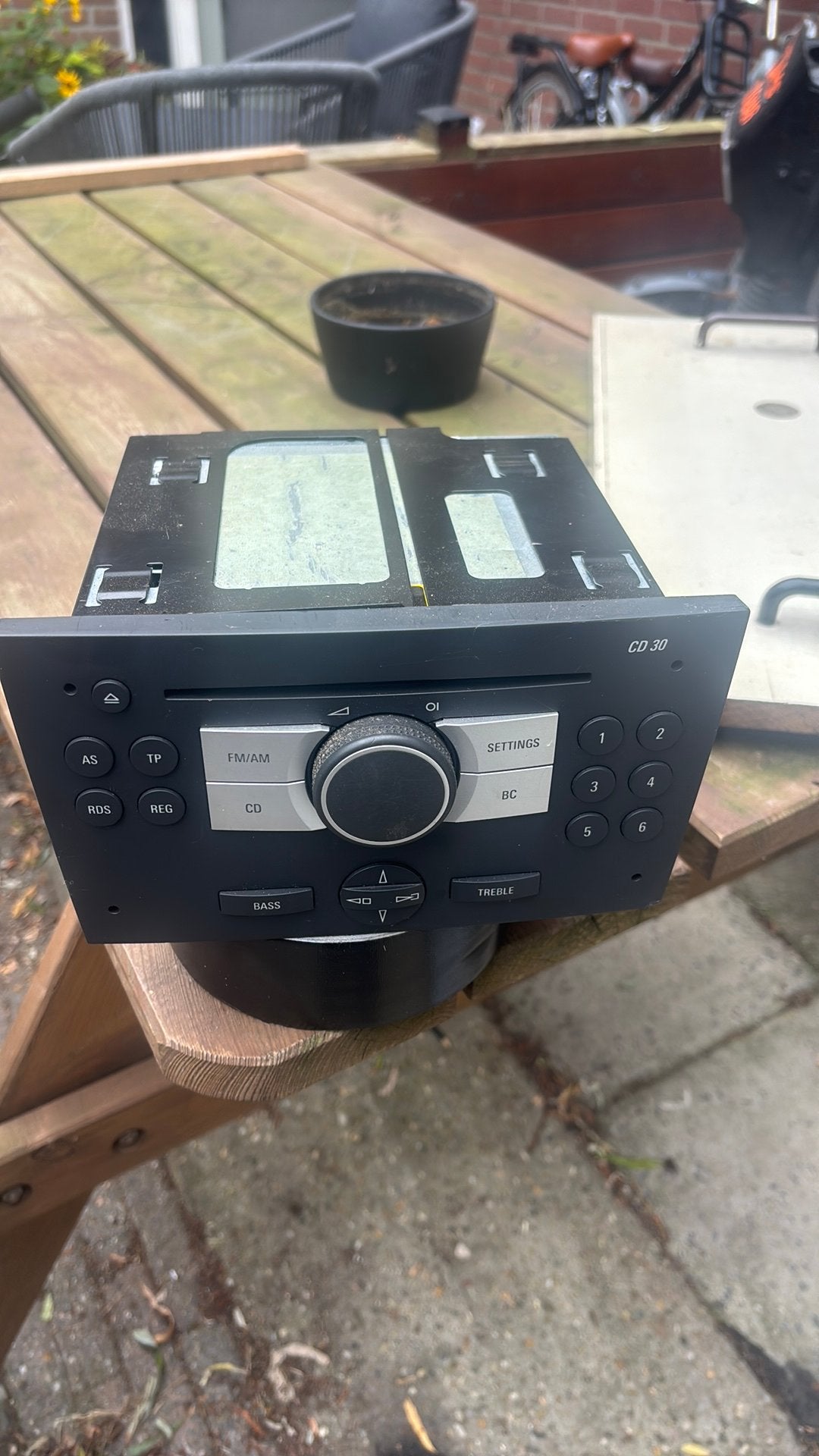 Auto radio opel 2 din cd 30, Ophalen, Gebruikt