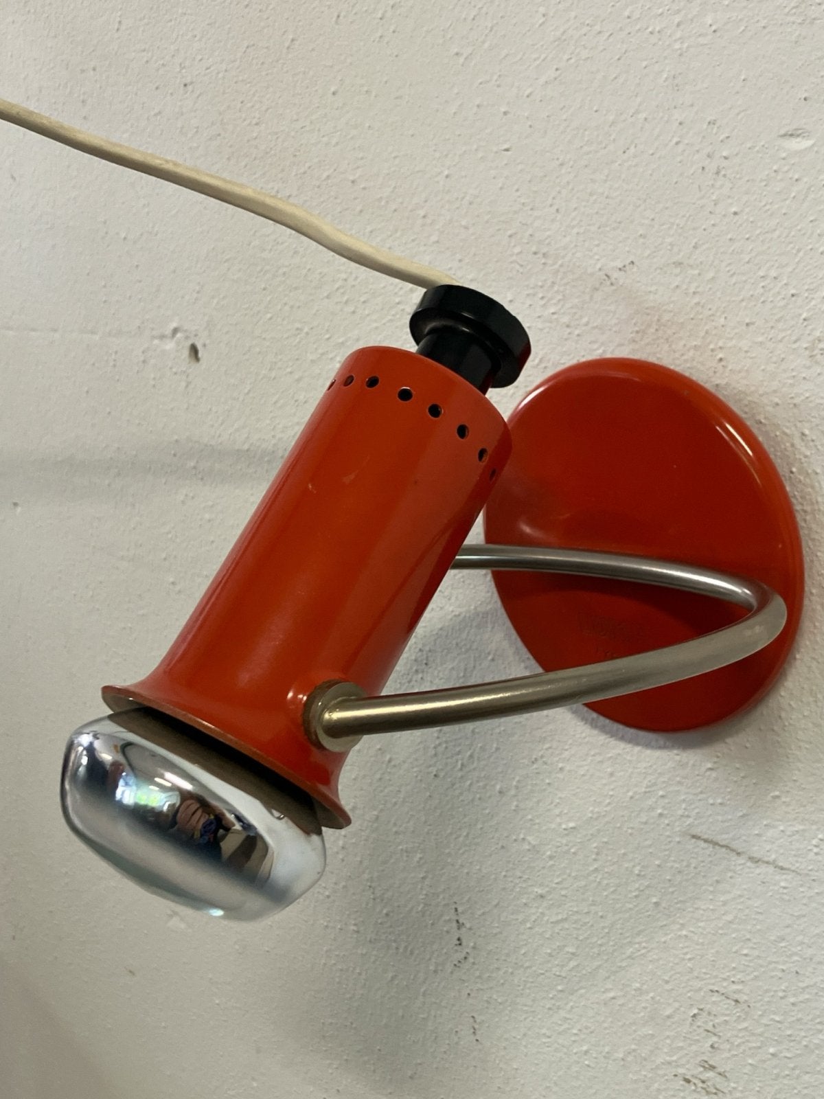 Vintage Oranje Wandlamp - Jaren '70 Design, Antiek en Kunst, Antiek | Lampen, Ophalen