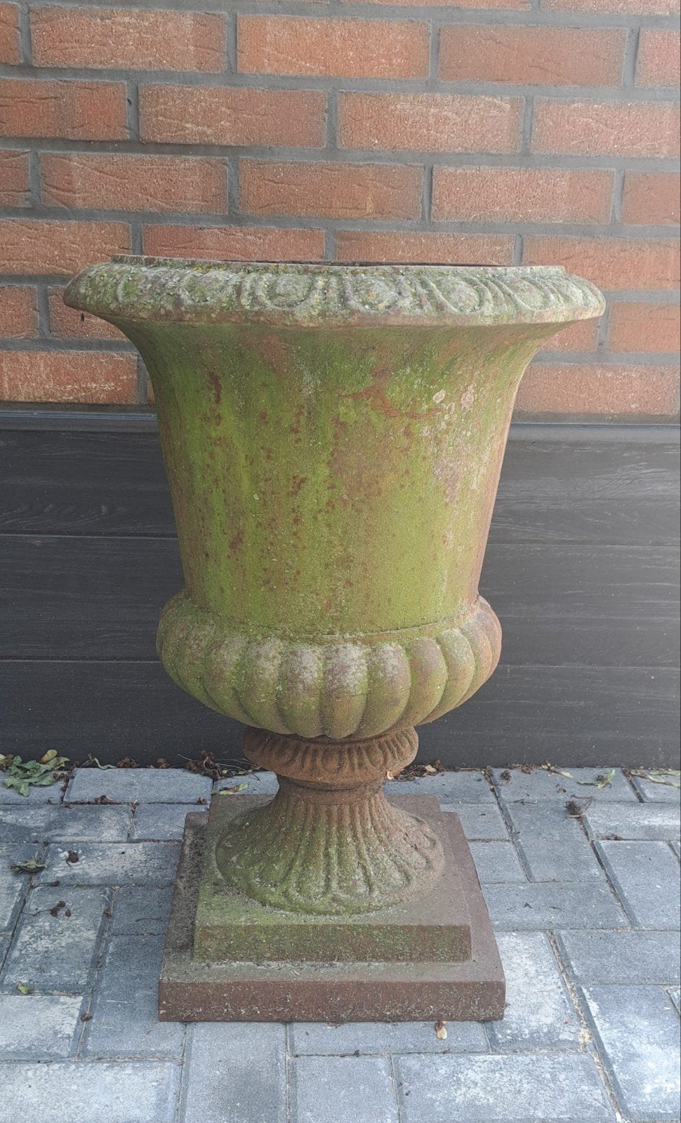 Gietijzeren  tuinvaas  79cm, Ophalen of Verzenden