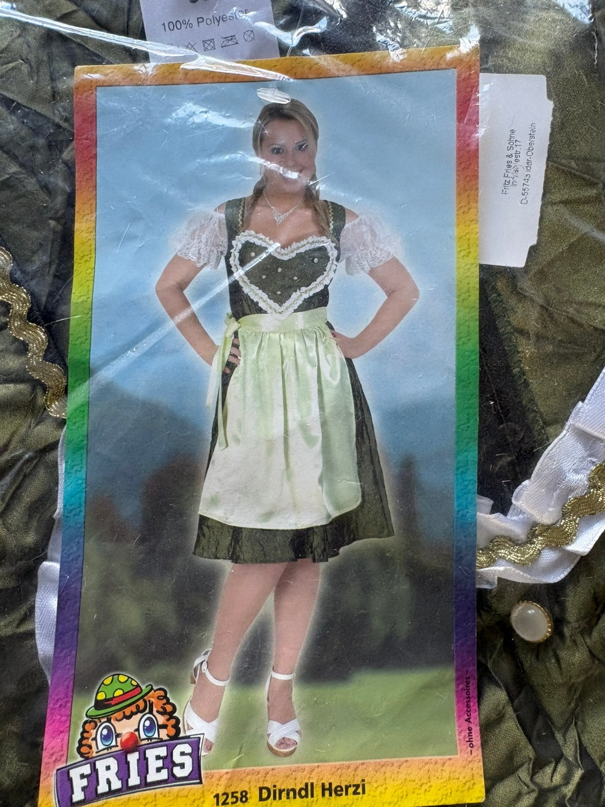 Nieuw jurk oktoberfest dirndi 38, Ophalen of Verzenden, Zo goed als nieuw, Maat 38/40 (M), Carnaval