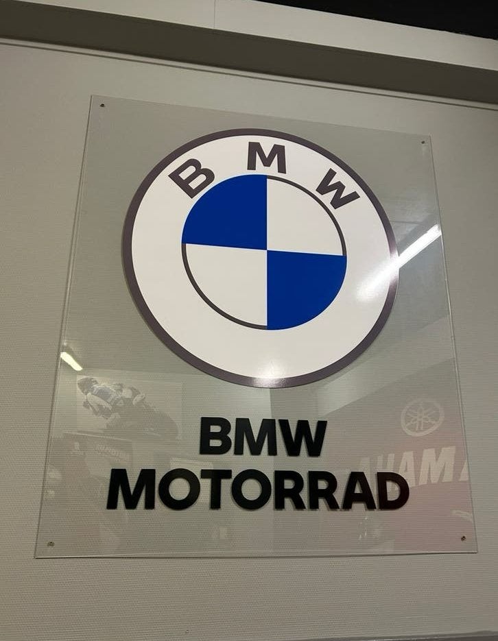 BMW Motorrad Logo Plexiglas Bord, Motoren, Ophalen of Verzenden