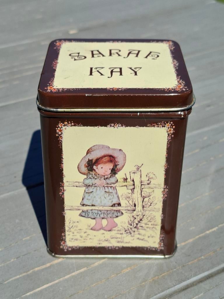 Vintage Sarah Kay Blik - Jaren 70 - Valentine Australia, Ophalen of Verzenden, Gebruikt, Koek(jes), Overige merken
