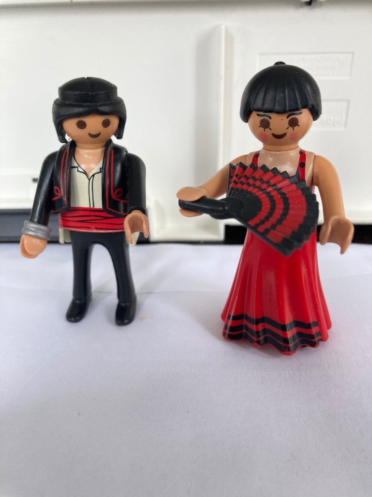 Playmobil Spaanse flamingo dansers, Ophalen of Verzenden, Gebruikt