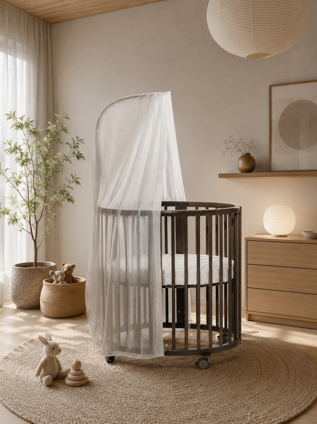 Prachtige Stokke Sleepi V3! Wieg Ledikantje Peuterbed, Ophalen, 70 tot 85 cm, 140 tot 160 cm, Zo goed als nieuw