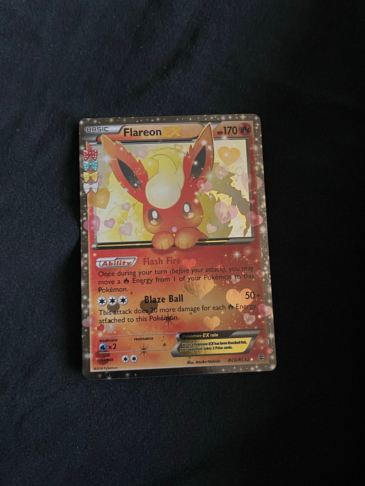 Flareon EX XY Generations RC5/RC30 NM Pokémon Kaart, Ophalen of Verzenden, Zo goed als nieuw, Losse kaart, Foil