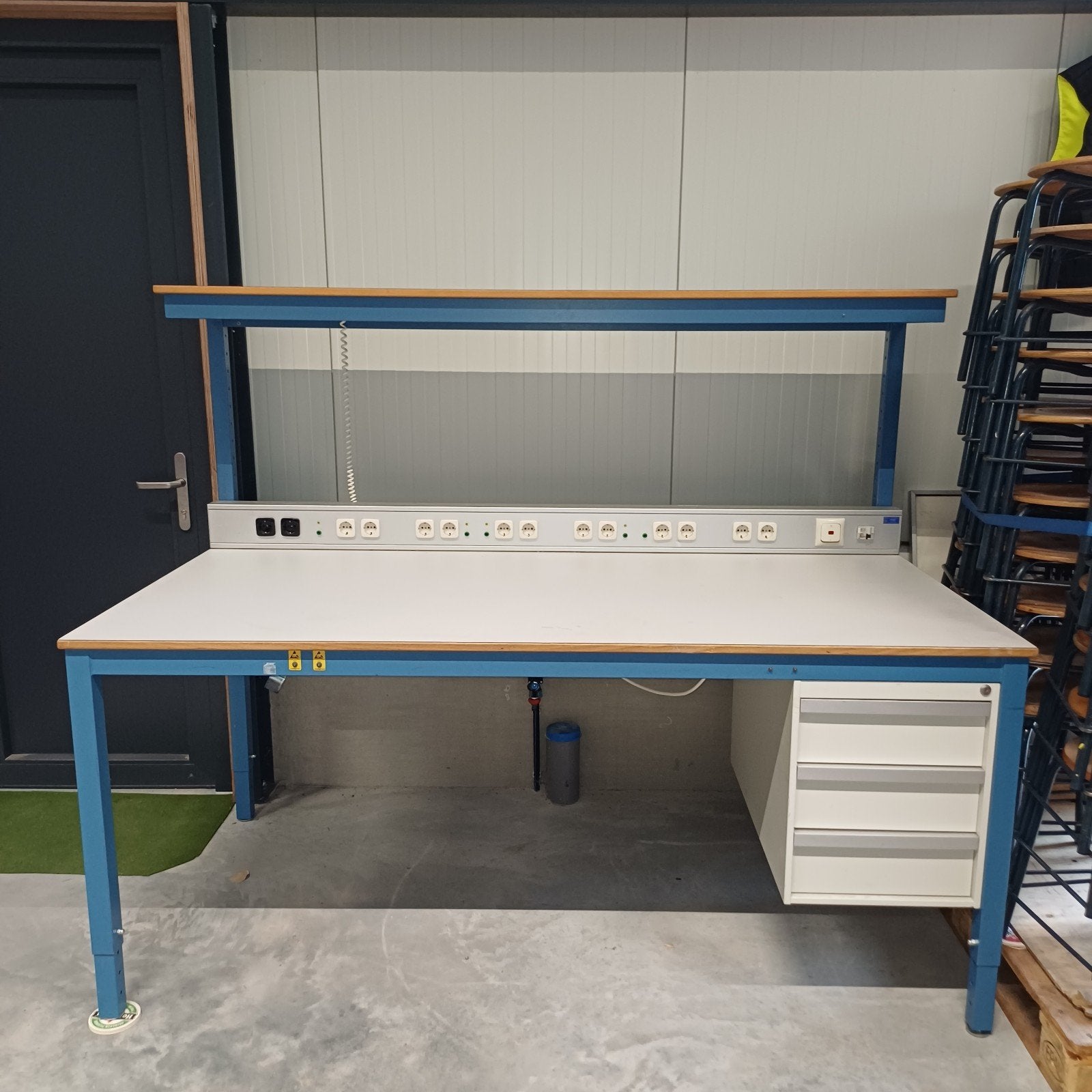 Professionele test tafel / werkbank werkplaats tafel, Ophalen, Gebruikt