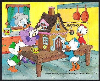 Walt Disney Lesotho Mi nr blok 38 postfris, Verzenden, Postfris, Overige thema's