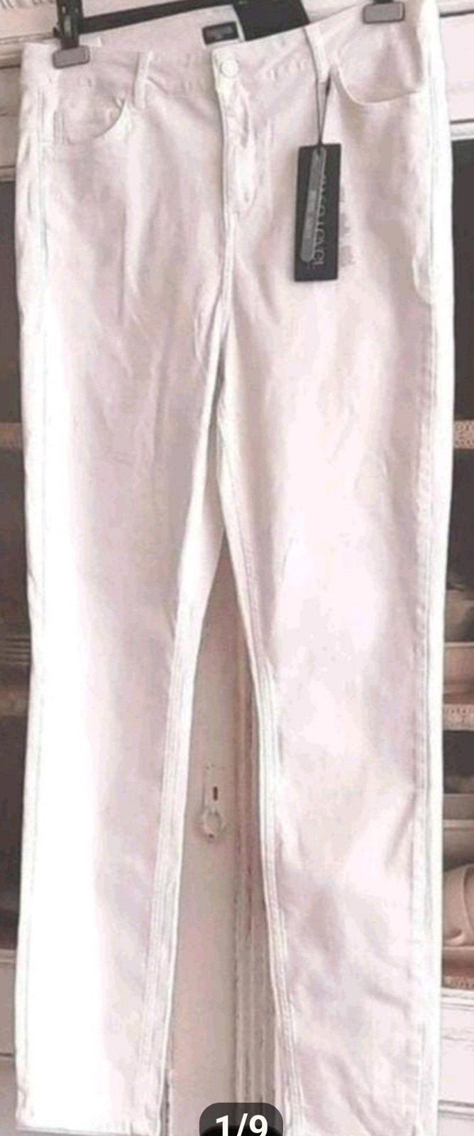 Nieuwe witte stretch jeans van Base Level Curvy maat 1 46-48, Verzenden, Wit, Maat 46/48 (XL) of groter, Nieuw