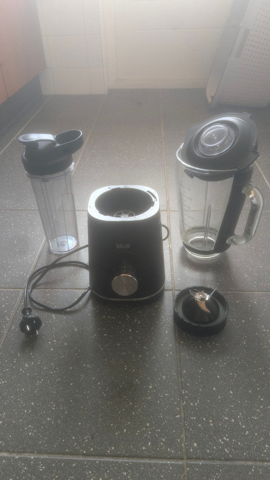 Blue 2-in-1 Blender - Zo goed als nieuw, Ophalen, Zo goed als nieuw, Blender