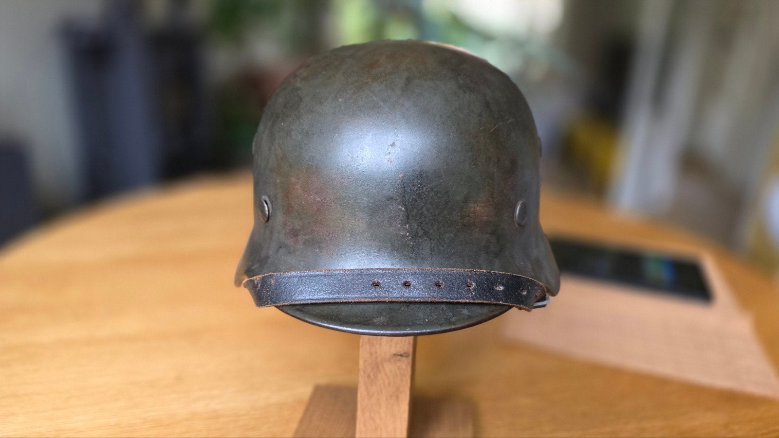 Originele M40 helm, Ophalen of Verzenden, Landmacht, Duitsland, Helm of Baret