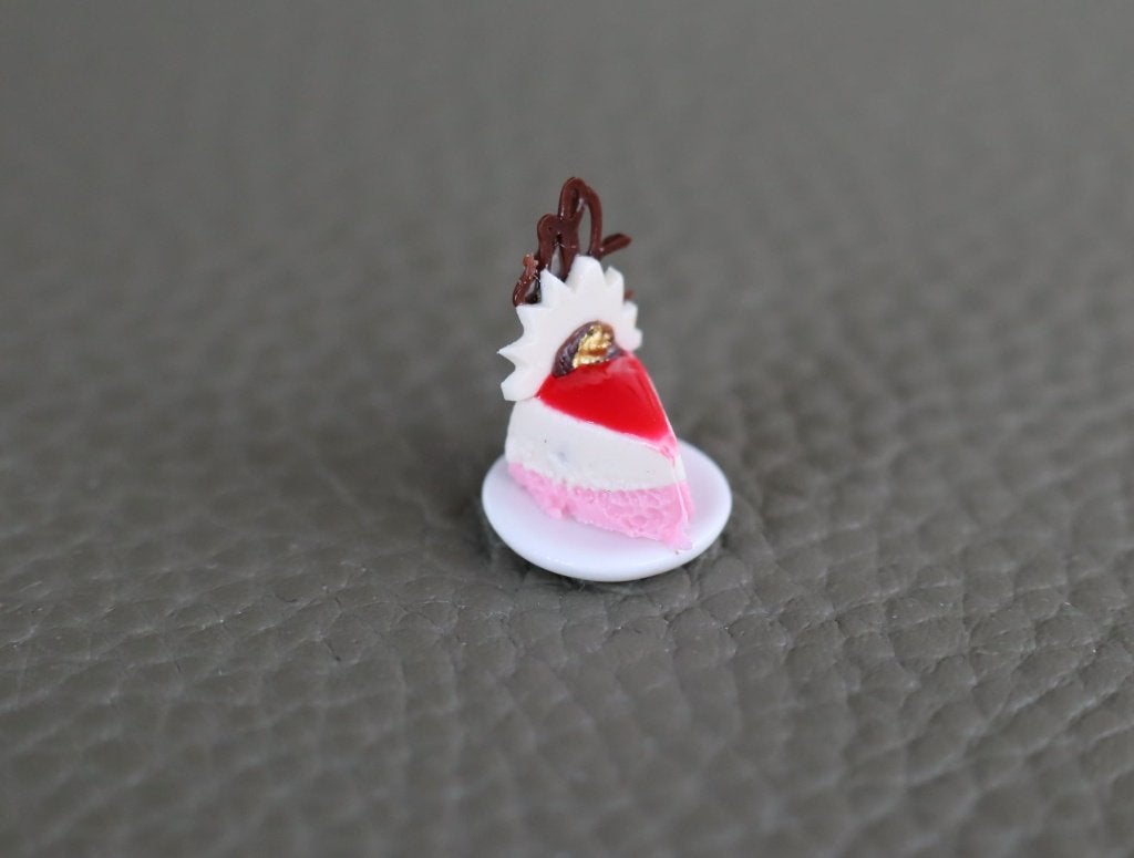 Mooie kleine gebakjes  op porseleinen bordjes van maar 1 cm, Ophalen of Verzenden, Nieuw, Gebruiksvoorwerp