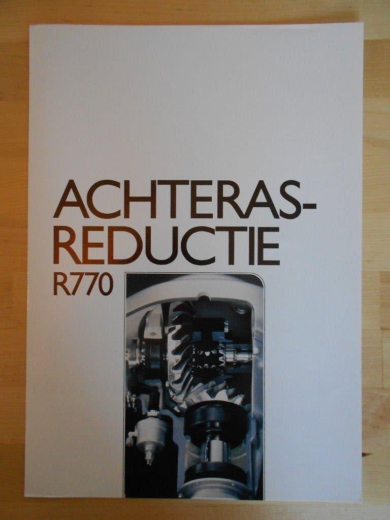 Scania R770 Differentieel Brochure 1990 – 143 113 93, Verzenden, Zo goed als nieuw, Overige merken, Scania