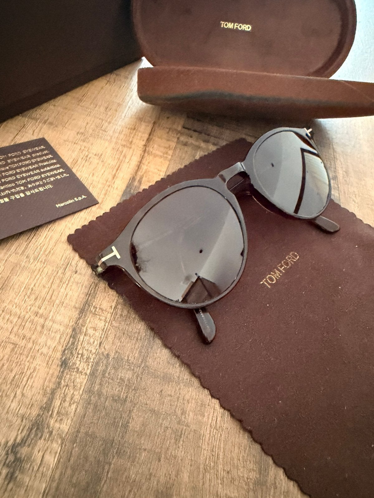 Tom Ford zonnebril, Overige merken, Zonnebril, Bruin, Ophalen of Verzenden
