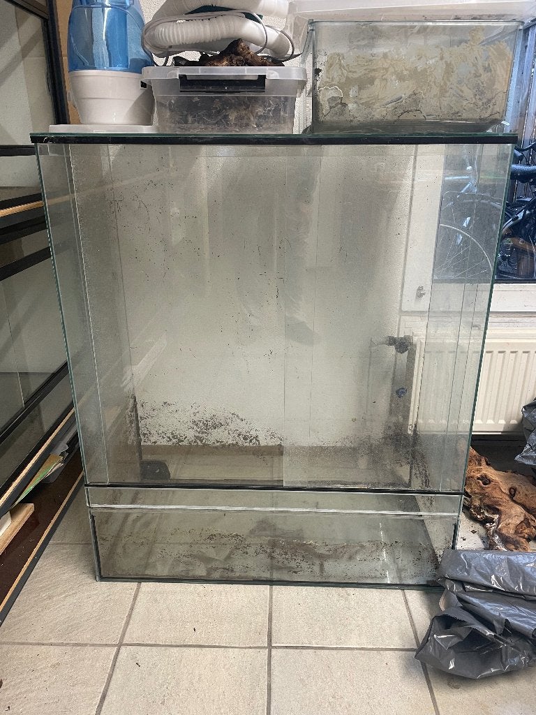 Terrarium 95 h x 80 b x 40 d, Ophalen, Gebruikt, Terrarium of Paludarium