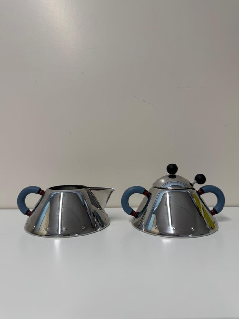 Vintage design alessi roomkan suikerpot Memphis, Ophalen of Verzenden