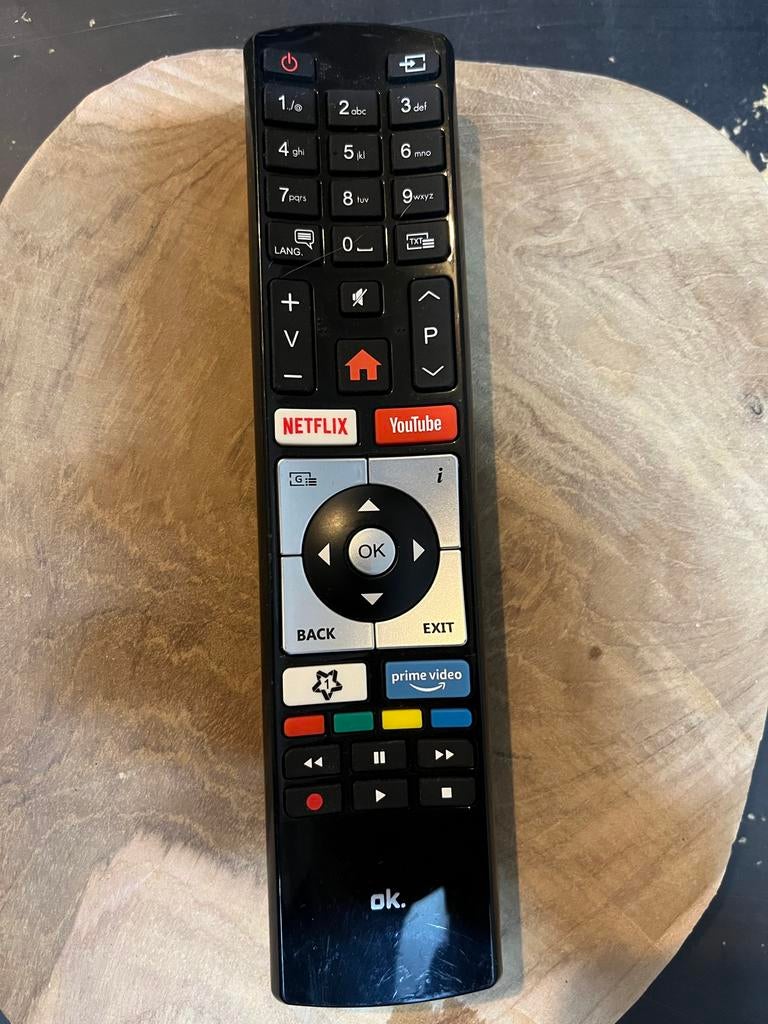 OK afstandsbediening voor TV met Netflix en YouTube knoppen, Ophalen of Verzenden, Zo goed als nieuw, Origineel, Tv
