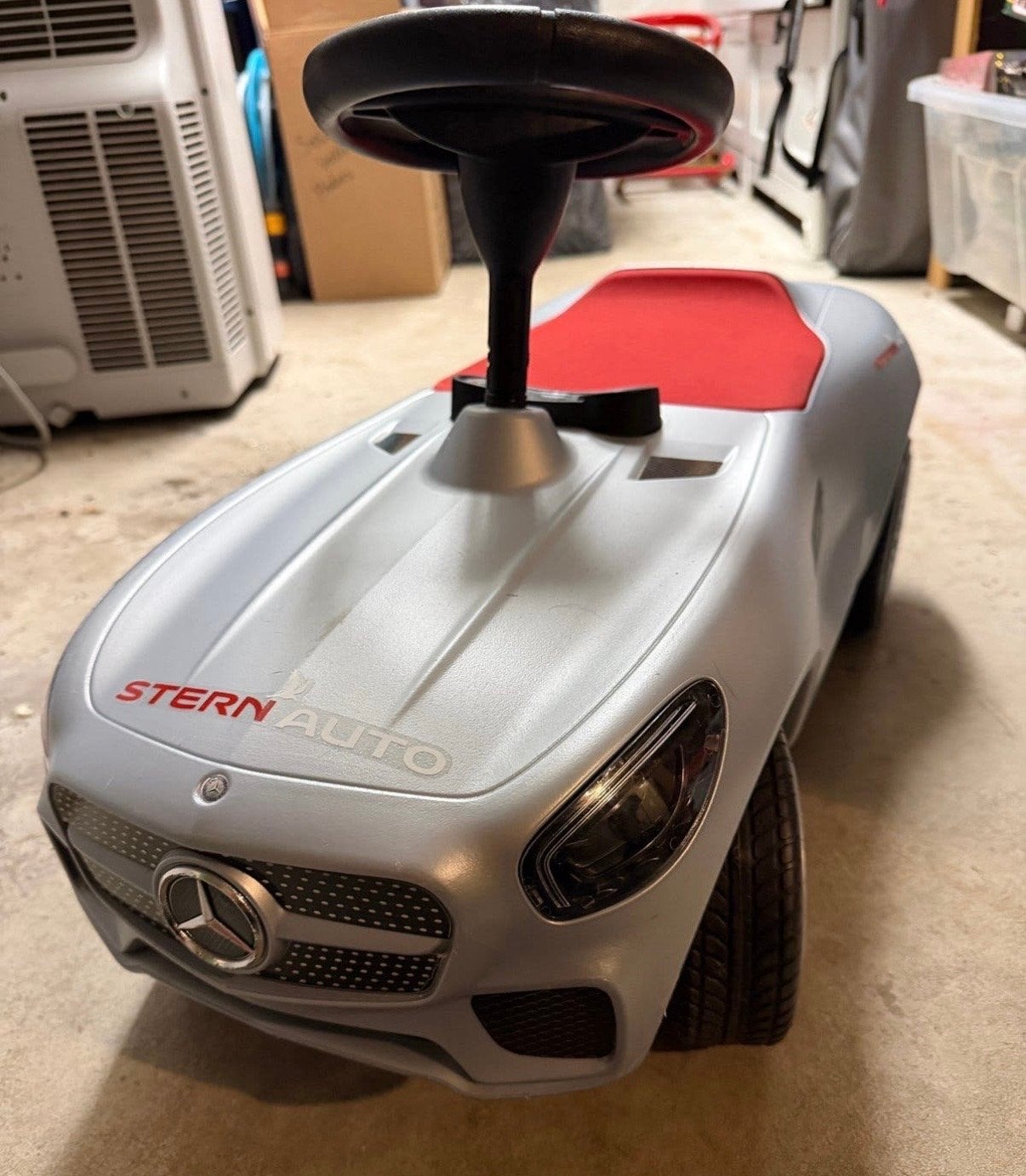Loopauto Mercedes-Benz AMG GT - Zilver, Ophalen of Verzenden, Gebruikt