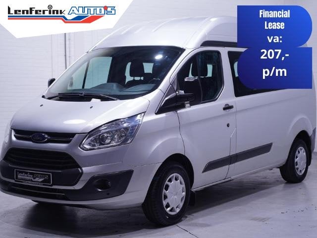 Ford Transit Custom 2.0 TDCI 130 pk L2H2 Dubbel Cabine 6p Ai, Auto's, Voorwielaandrijving, Stof, Gebruikt, 4 cilinders