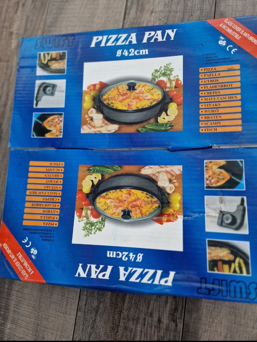 Pizza Pan Ø42cm - Elektrische Pan voor Pizza & Meer  Nieuw, Ophalen, Nieuw
